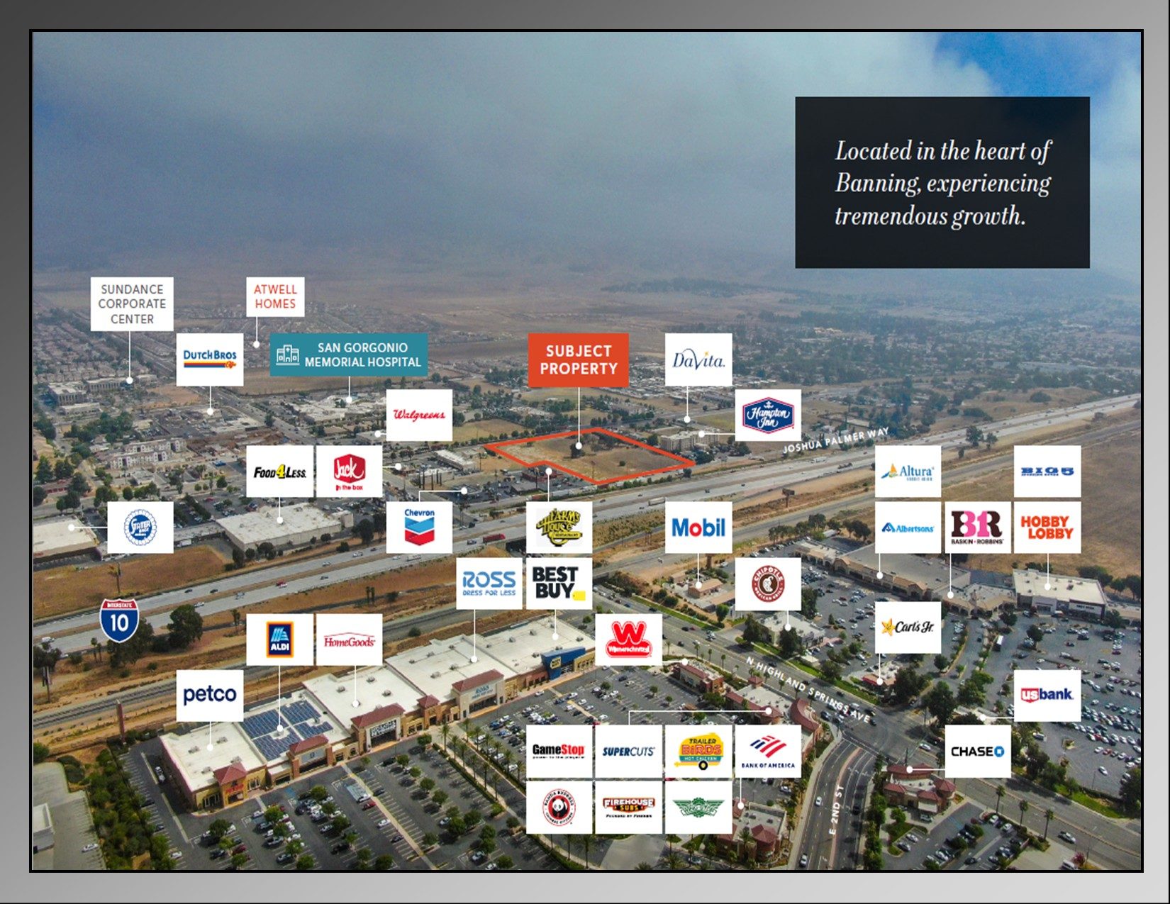 Surrounding retail and tenant map