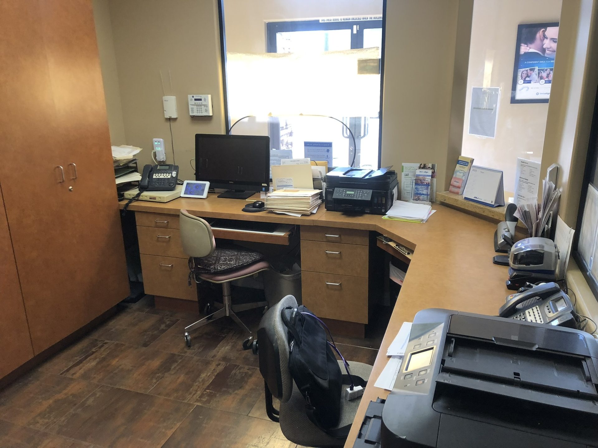 Front desk and reception