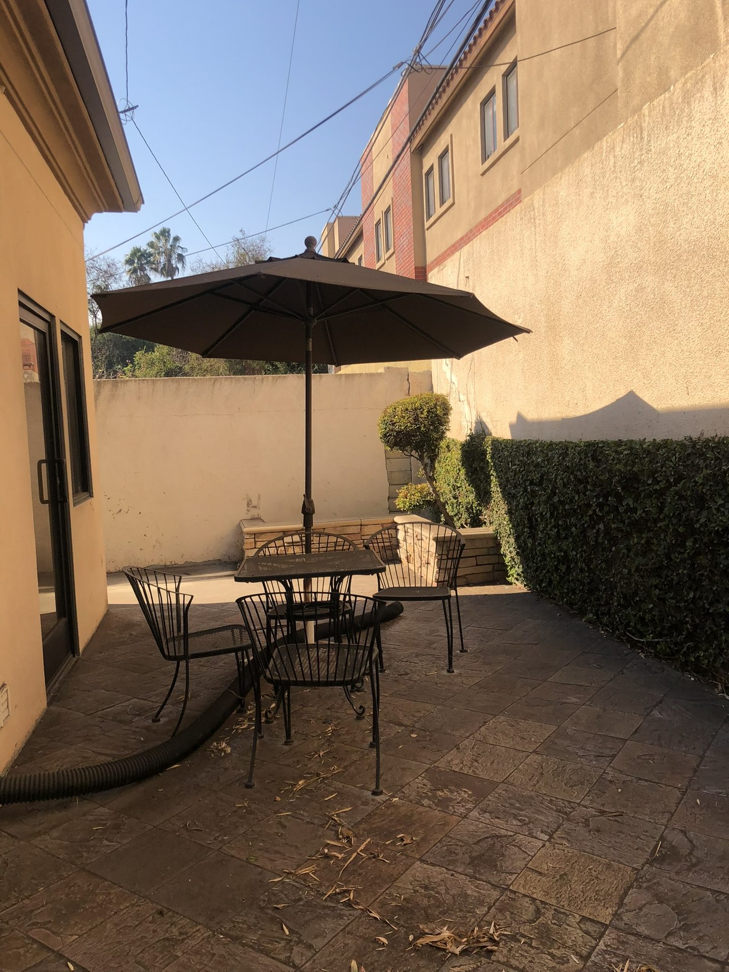 Private outdoor patio
